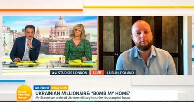 ITV Good Morning Britain forced into apology after Ukrainian millionaire who ordered for own mansion to be bombed swears