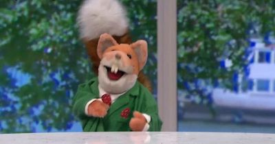Basil Brush turns the This Morning studio into a dance party