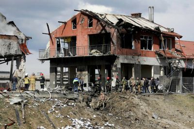 Russia forces mass in the east as air strikes hit western Ukraine