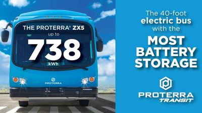 Proterra Introduces 738 kWh Battery Packs For ZX5 Buses