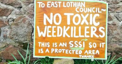 East Lothian residents protest use of controversial weedkiller at beauty spot