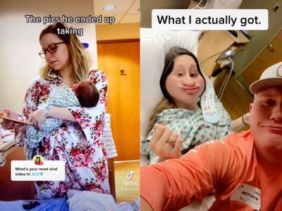 Mothers share photos they wanted partners to take during labour and ones they actually took: ‘Accurate’