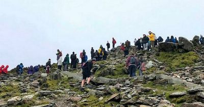 Packed Snowdon paths 'covered in filth' over Bank Holiday