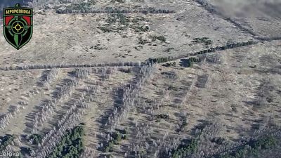 Ukrainian Drone Spots And Helps Destroy Russian Military Vehicle Base