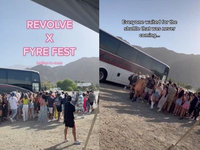 Influencers compare Revolve Festival to Fyre Festival after waiting hours for buses: ‘Influencer Hunger Games’