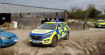 Three men arrested hiding in rural farm after running from garda checkpoint