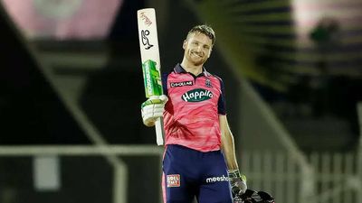 IPL 2022: Jos Buttler hits second century of the season, powers RR to 217-5 against KKR