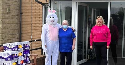 Kind couple serve up cracking Easter treats for young and old residents of Lanarkshire village
