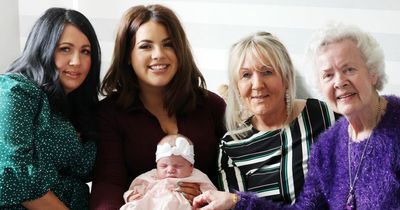 Family celebrates five generations of women with 86 years between oldest and youngest