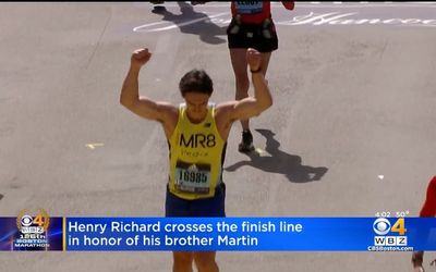 ‘I did it for both of us’: Brother of Boston Marathon victim emotionally completes race