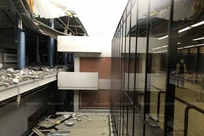 Overloaded gutters blamed for airport roof collapse