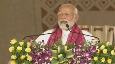 PM Modi lays foundation stone of multiple development projects at Banas Dairy Sankul