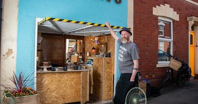 Bristol man's garage is now tiny coffee shop measuring 3ft by 6ft