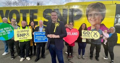 Leader of SNP's North Lanarkshire group welcomes party's National Campaign Battle Bus
