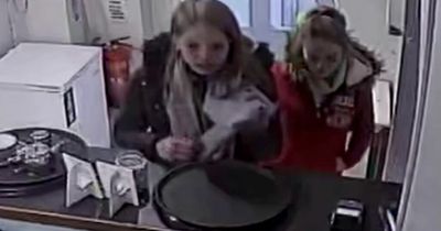 Moment woman steals tip jar - and cafe warns she has one hour to return it