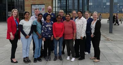 Forth Valley Royal Hospital staff welcome six overseas nurses