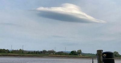 Woman 'mesmerised' by 'supernatural UFO' cloud spotted in sky on Easter Sunday
