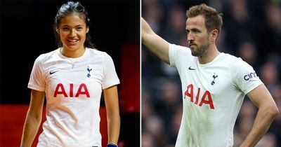 Emma Raducanu reveals why she donned Tottenham kit as she names her favourite footballers