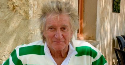 Rod Stewart 'just getting over' Celtic loss as he sports Hoops shirt on luxury French holiday
