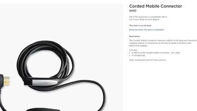 Tesla Orders Starting April 17 Won't Include Mobile Connector: Report