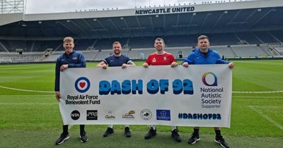 Newcastle man and RAF mates run around 92 football stadiums to raise awareness of autism