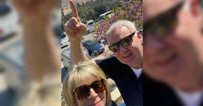 Ruth Langsford makes cheeky dig at Eamonn Holmes as they enjoy Greek holiday