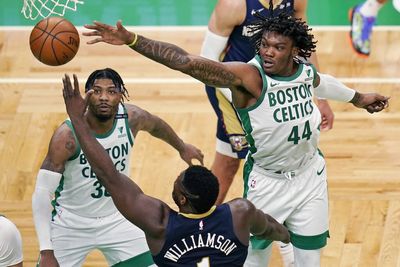 2022 NBA Defensive Player of the Year Marcus Smart credits trust, his basketball IQ for the defense that won him the award