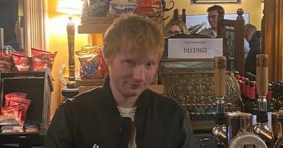 Ed Sheeran pulls pints and enjoys Jaeger bombs with staff in south Dublin pub ahead of Croke Park gigs