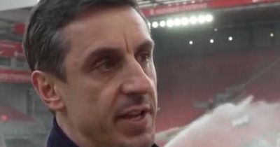 'At all costs' - Gary Neville jokes what Manchester United must do against Liverpool