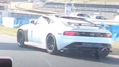 Strange Nissan Z Spotted On Track With Widebody Kit