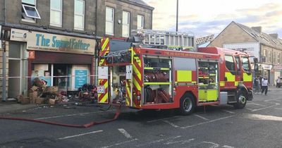 Firefighters tackle blaze at Newcastle sweet shop