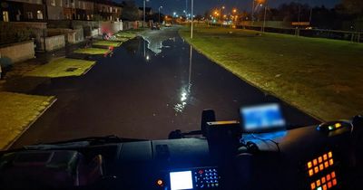 Dublin firefighters deal with flooding after hydrant bursts open in Tallaght