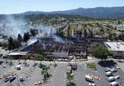 Man charged with setting fire at California Home Depot