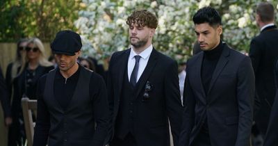 Tom Parker's wife Kelsey and The Wanted bandmates lead mourners at singer's funeral