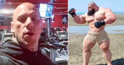 Martyn Ford compares Iranian Hulk to a "chicken wing" after "scared" claim