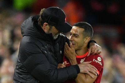 Jurgen Klopp hails ‘full package’ Thiago after ‘outstanding’ display against Manchester United