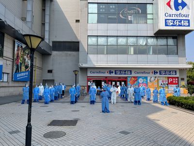 In Shanghai lockdown, Carrefour staff sleeps at store to keep residents supplied