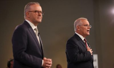 Morrison and Albanese clash on Solomon Islands-China pact in first leaders’ debate of federal election