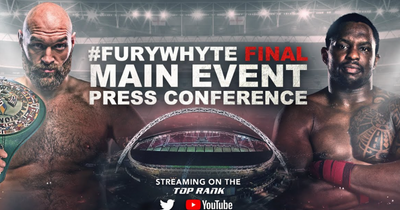 Tyson Fury v Dillian Whyte press conference LIVE stream and start time