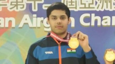 Vijayveer wins men's 25m rapid fire pistol event, Rhythm Sangwan bags double gold