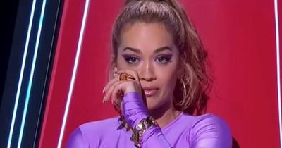 Rita Ora breaks down in tears as she details mum's cancer battle on The Voice