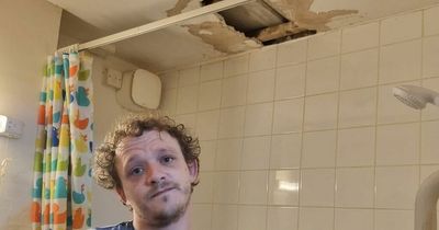 Couple living in black mould covered flat with rotting beams fear for unborn baby