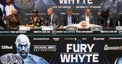 Tyson Fury vs Dillian Whyte press conference disrupted by 'annoying' technical issue