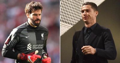 Alisson sends message to Cristiano Ronaldo after "beautiful gesture" from Liverpool fans