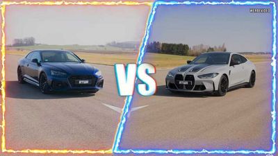 BMW M4 xDrive Drag Races Audi RS5 In Challenge Of German Muscle