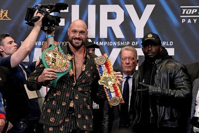 Tyson Fury shows respect for Dillian Whyte as pair calm press conference tension