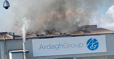 Scots factory goes up in flames as staff evacuated while fire crews race to scene