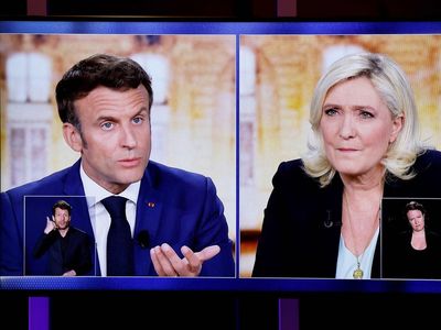 French election 2022: Macron and Le Pen clash in presidential debate over far-right candidate Russia links