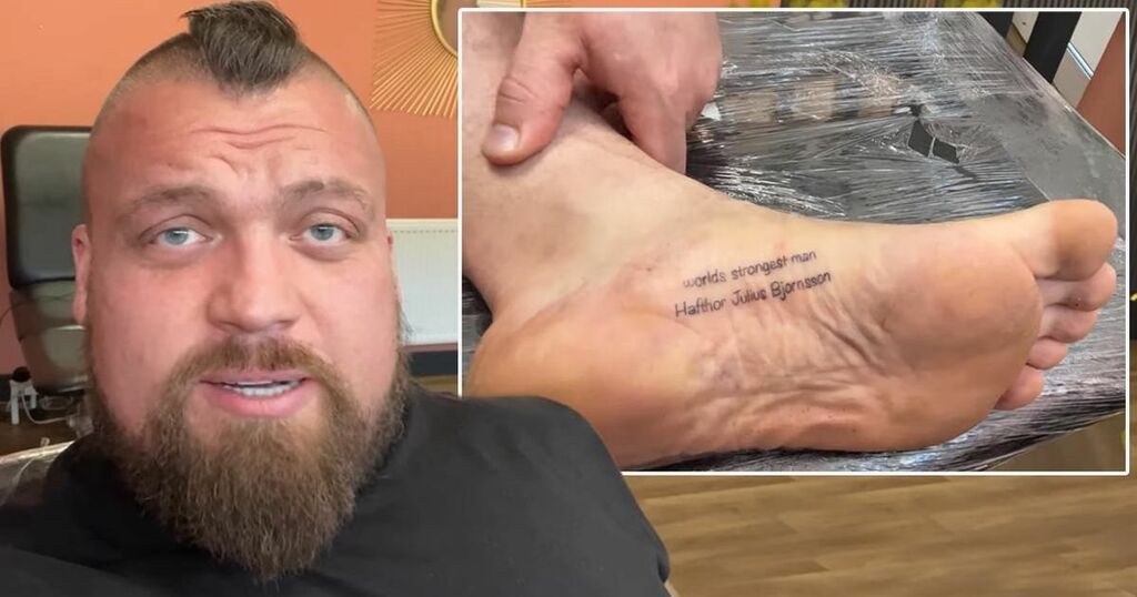 Eddie Hall shows off Thor Bjornsson tattoo in attempt…