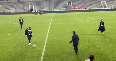 Yasir Al-Rumayyan and Newcastle United owners enjoy St James Park kickabout after Crystal Palace win